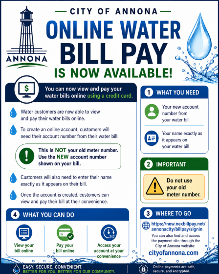Online Water Bill Pay is now Live