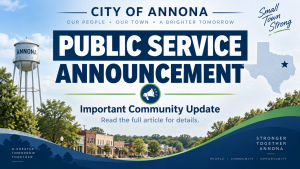 CITY OF ANNONA &mdash; PUBLIC NOTICE: TTHM MCL VIOLATION
